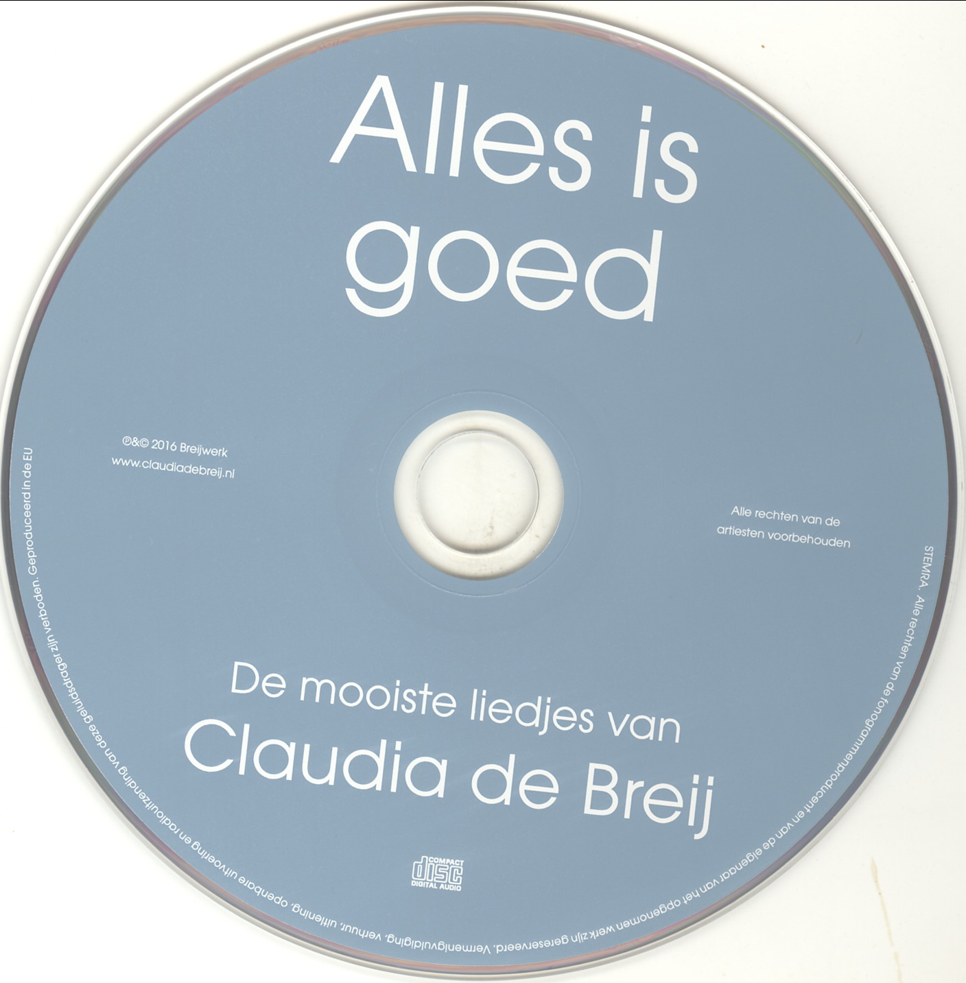 Claudia De Breij  Alles Is Goed : CD